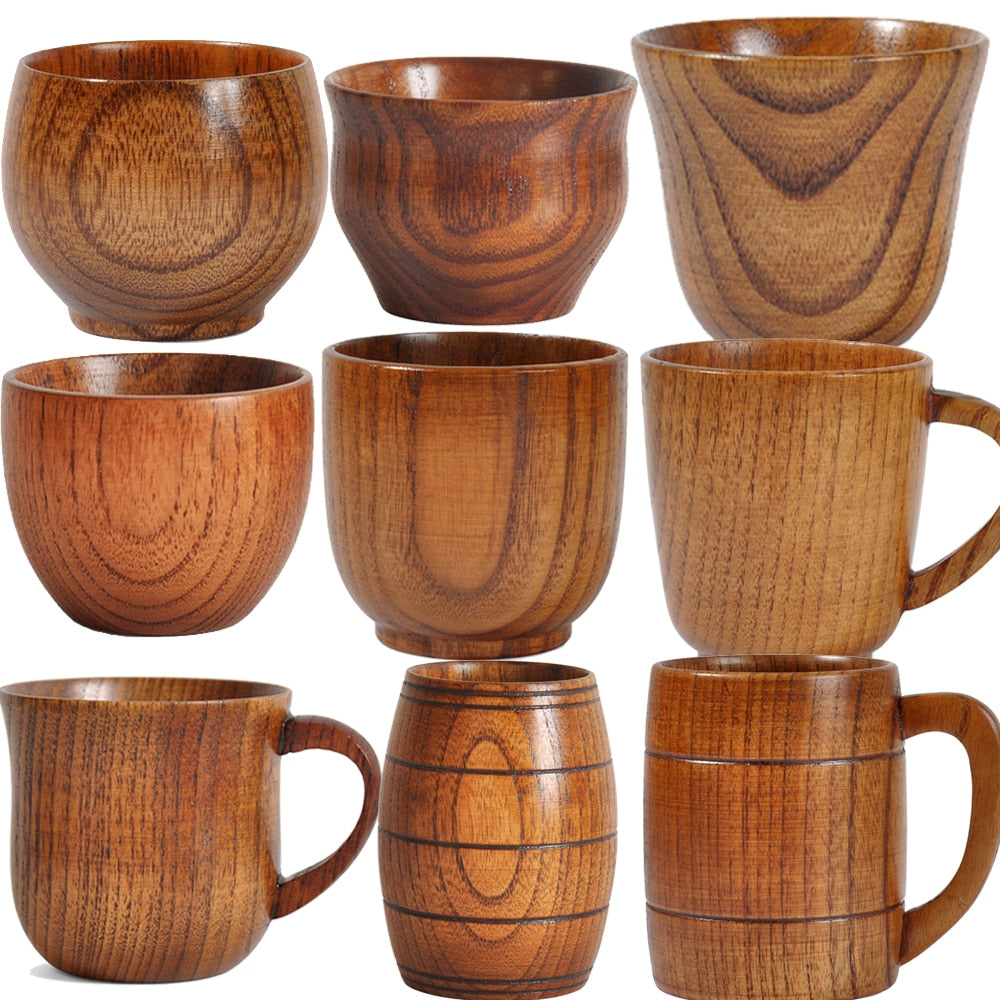 Wooden cup ecological and environmentally friendly
