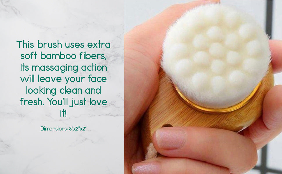 BeNat Facial Brush Bamboo Handle
