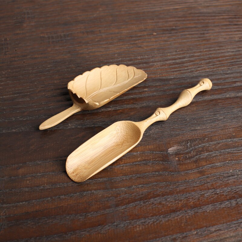 Vintage Chinese Bamboo Tea Scoop - Natural Wood Tea Accents