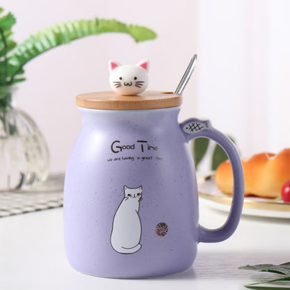 Cartoon Cat Ceramic Coffee Mug