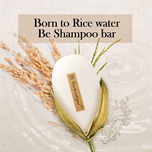 mimosu Rice Water Shampoo and Conditioner – 2 in 1 Fermented Rice Water for Hair Growth, Unscented Vegan Solid Shampoo Bar for Hair, pH Balanced, Eco Friendly, Zero waste, Plastic Free, 5oz