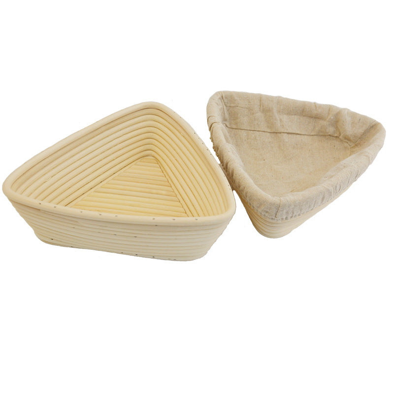 Triangle Rattan Dough Banneton for Sourdough Fermentation - Brotform Bread Proofing Basket