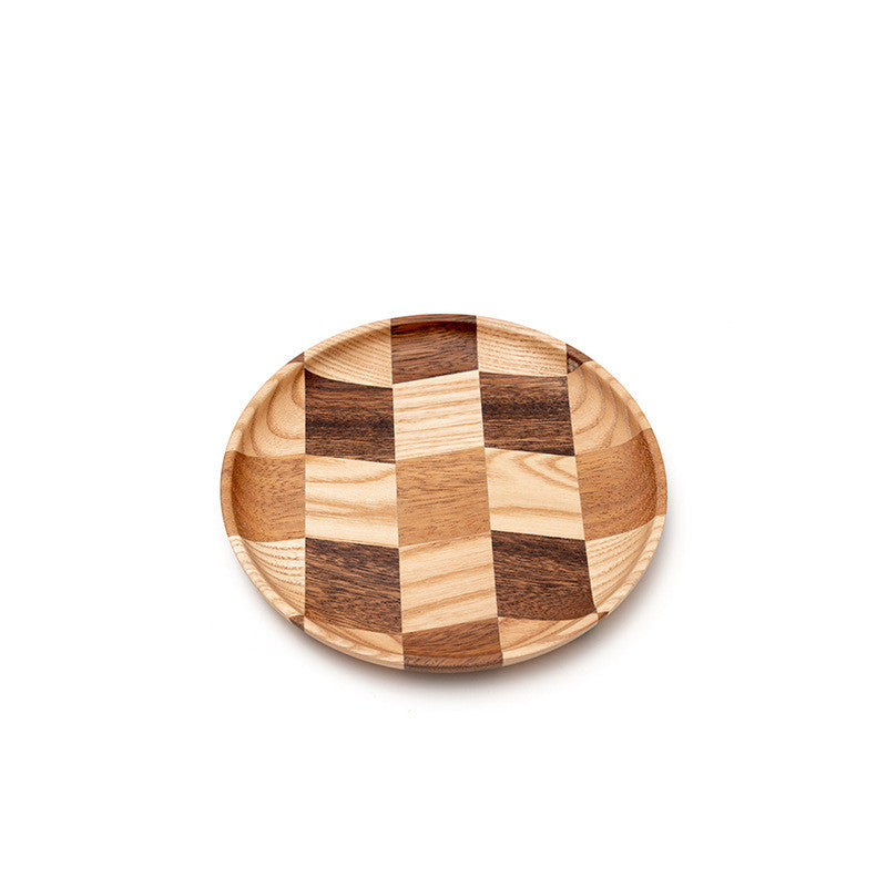 Acacia Wood Round Plate