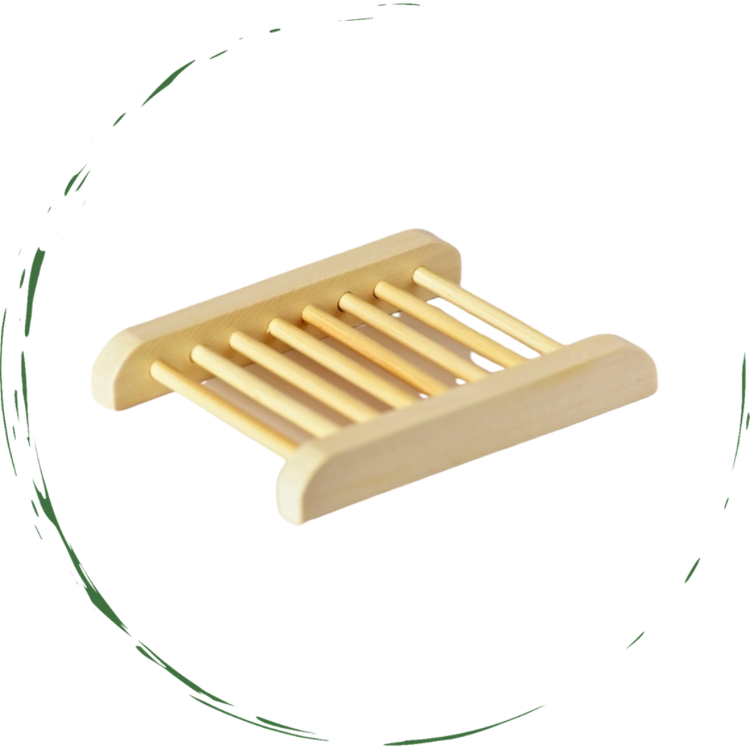 BeNat Natural Bamboo Soap Bar Dish. Eco-Friendly