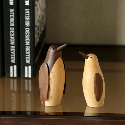 Denmark Wooden Small Penguin Décor