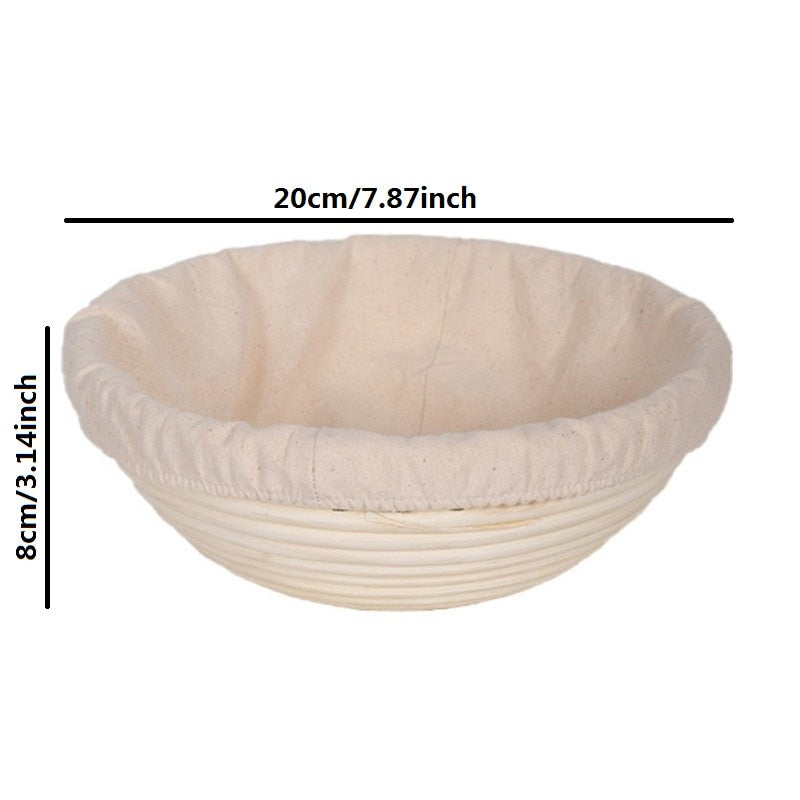 Brotform Bread Proofing Basket - Oval Rattan Dough Banneton for Sourdough Fermentation
