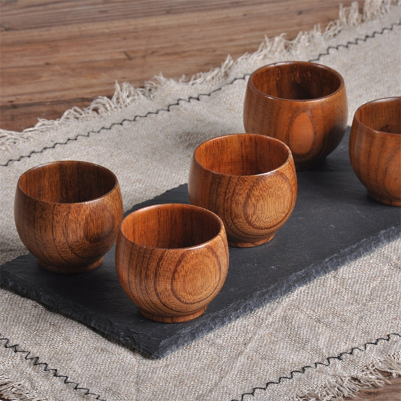 Wooden Cups, Eco-Friendly Natural Cups