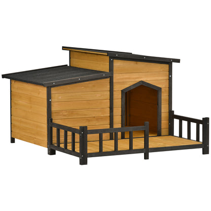 47.2 '' Large Wooden Dog House, Outdoor & Indoor