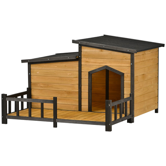 47.2 '' Large Wooden Dog House, Outdoor & Indoor
